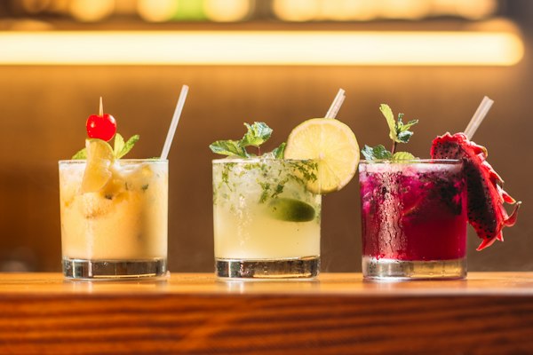 Artisanal glass beverage packaging scene